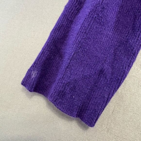 Polo Jeans Company Purple Ribbed Women’s Sweater Size Large Turtle Neck Preppy - Picture 5 of 12